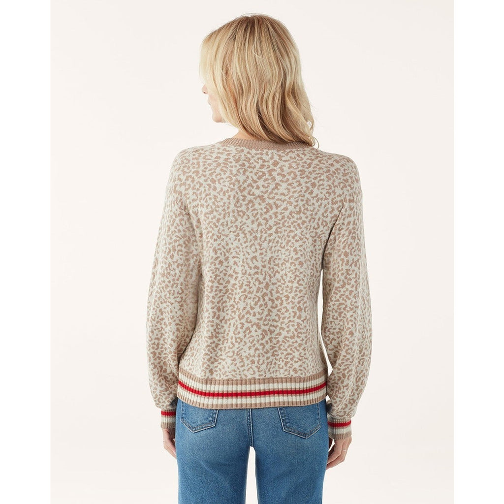 New Anthropologie Leo Leopard Pullover Sweatshirt by Splendid $178 Size Small
