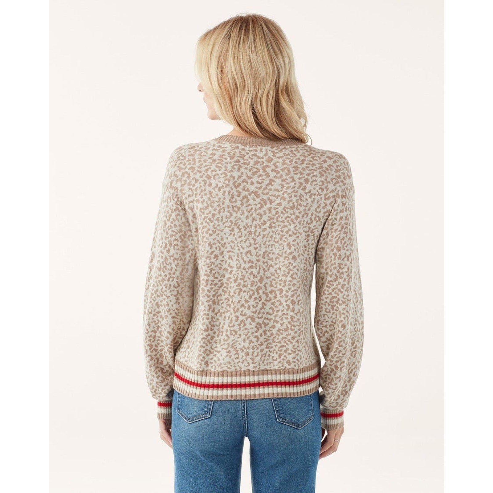 New Anthropologie Leo Leopard Pullover Sweatshirt by Splendid $178 Size Small