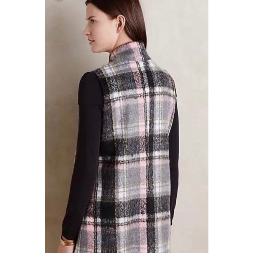 Anthropologie Line Dot Highland Wool Vest
