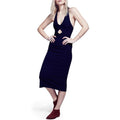 NEW Free People All The Right Angles Midi Dress $148 Blue Size Small Racer Back