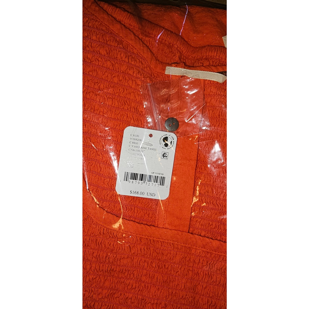 FREE PEOPLE Braveheart Solid Set Orange Convertible Skirt Dress Free People
