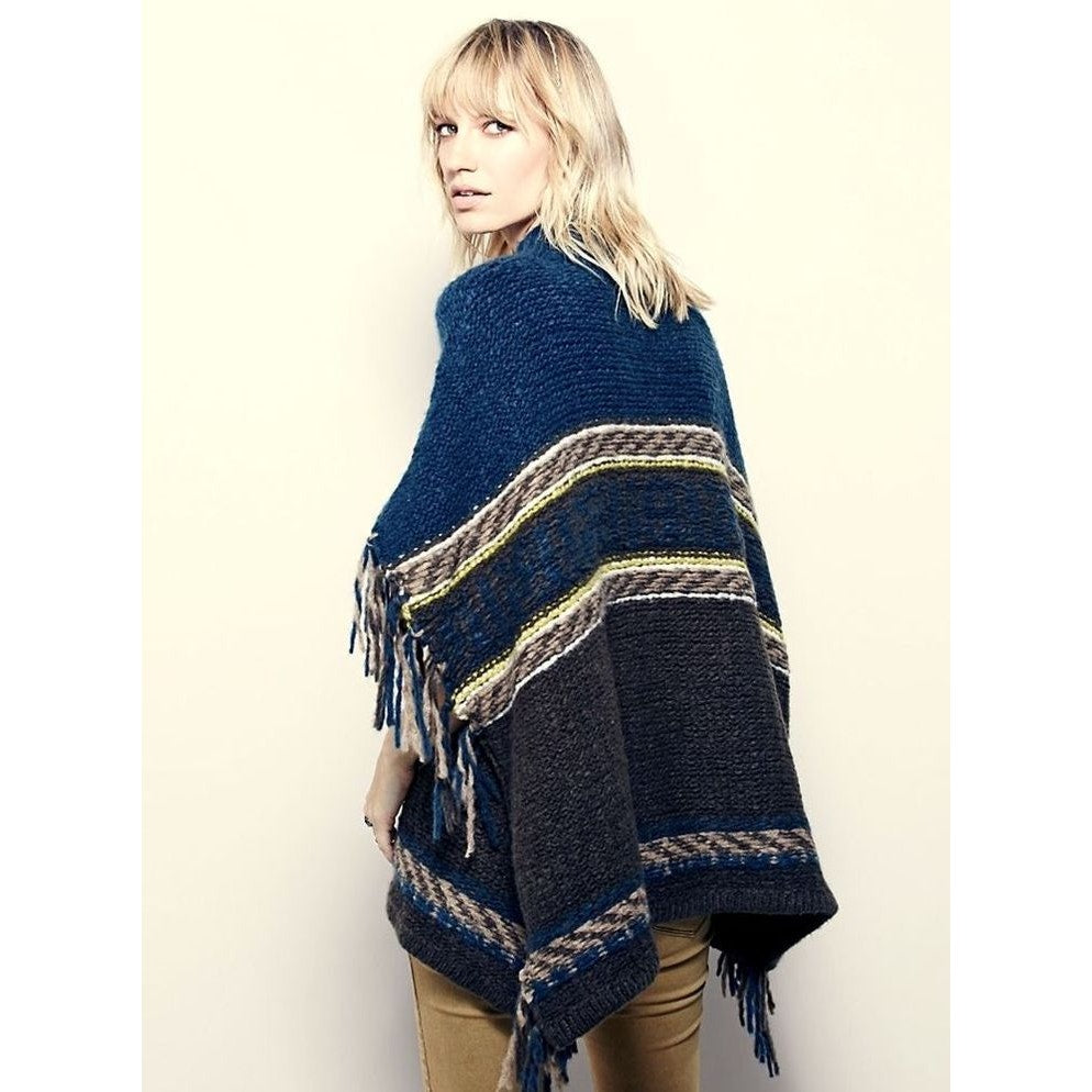 Free People Labyrinth Sweater Poncho