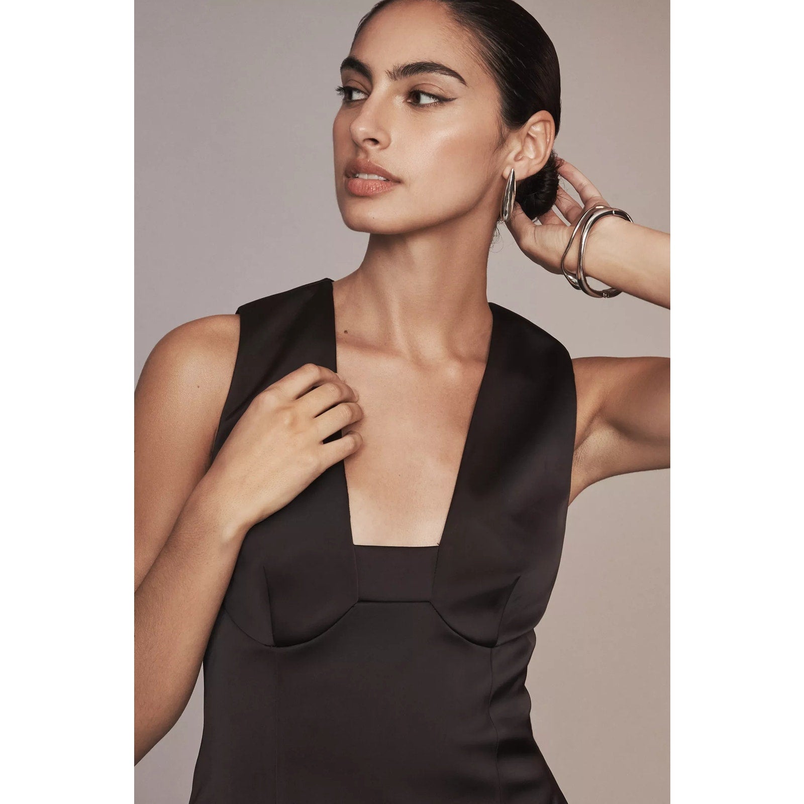 Anthropologie Sleeveless Square Neck Shift Mini Dress Brown Size 8 Anthropologie