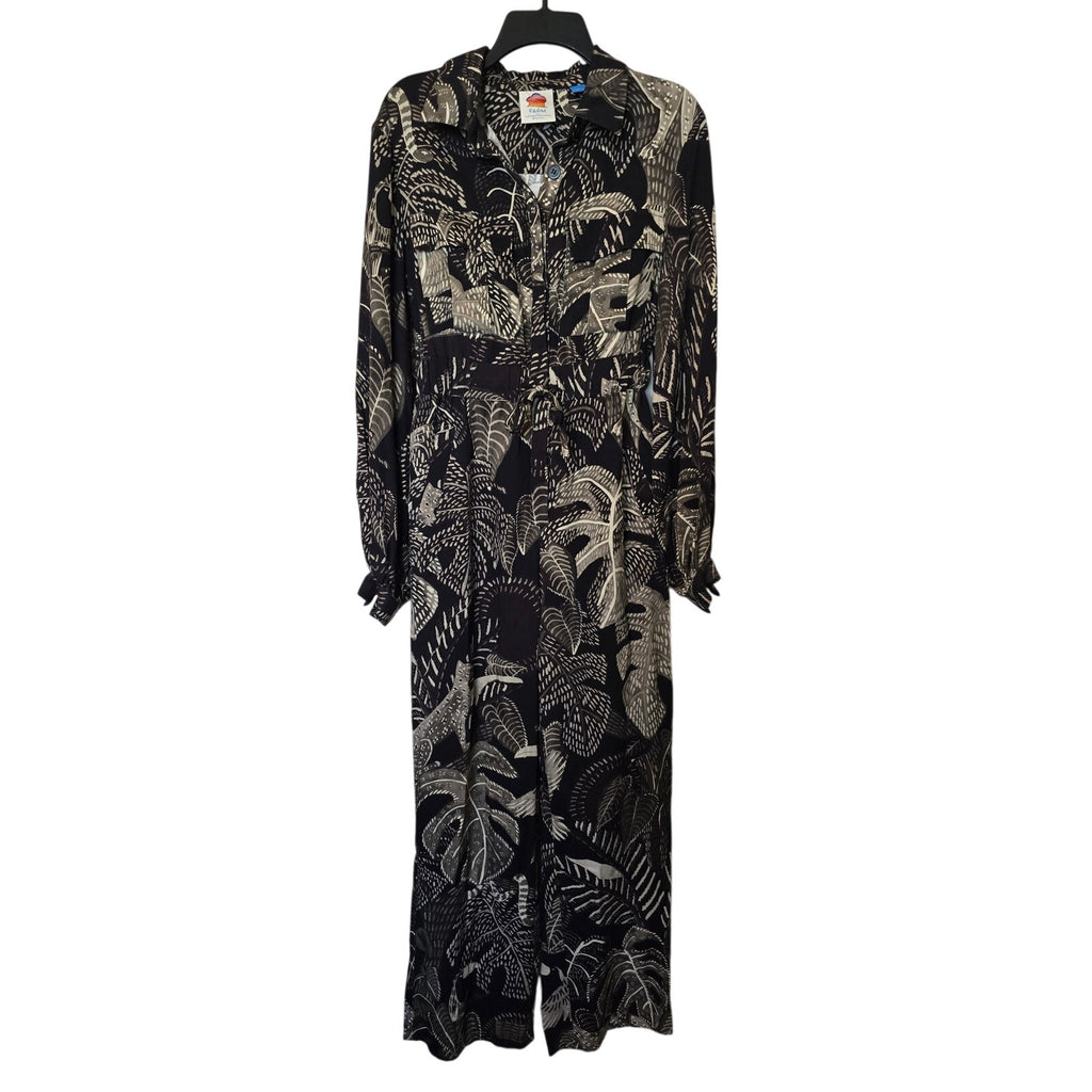FARM for ANTHROPOLOGIE Tropical Print Jumpsuit Coverall ELASTIC WAIST Small FARM Rio