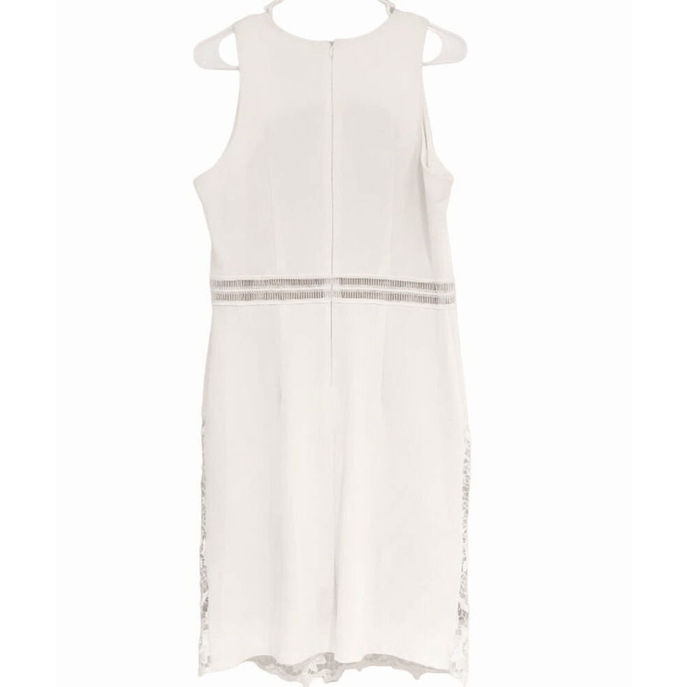 New Anthropologie James Coviello Ashbury Dress BHLDN $220 SIZE 8 Ivory/Nude
