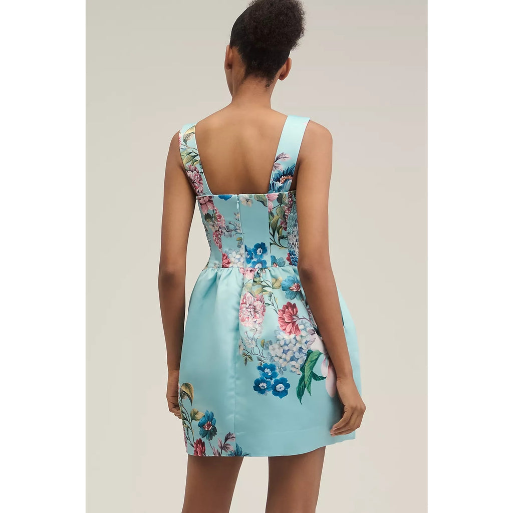 Anthropologie Maeve Sleeveless Square-Neck Fit & Flare Mini Dress LARGE Anthropologie
