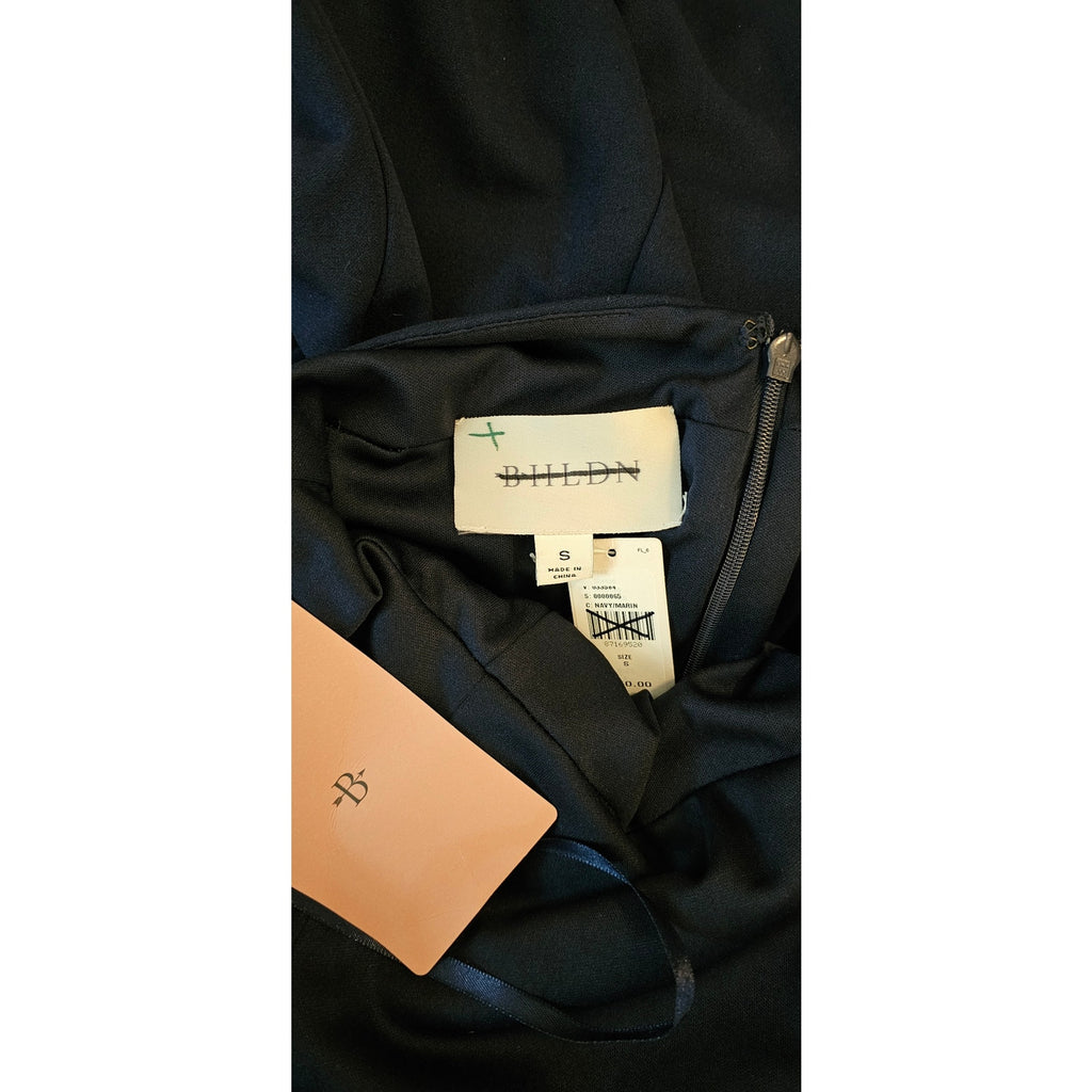 Anthropologie BHLDN Juliana High-Neck Side-Slit Stretch Crepe Maxi Dress S