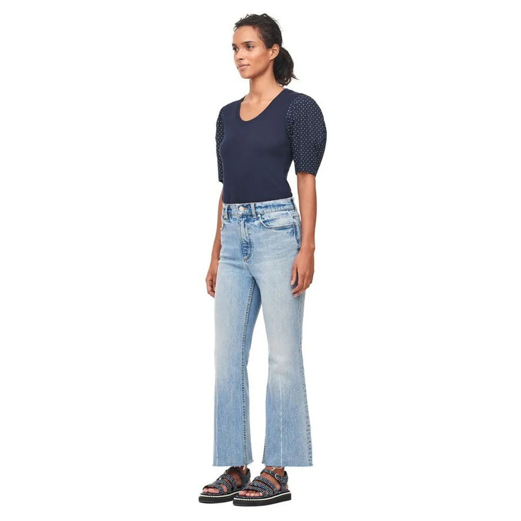 NEW Anthropologie Rebecca Taylor | La Vie Dahlia Dot Voile & Rib Top Size Small
