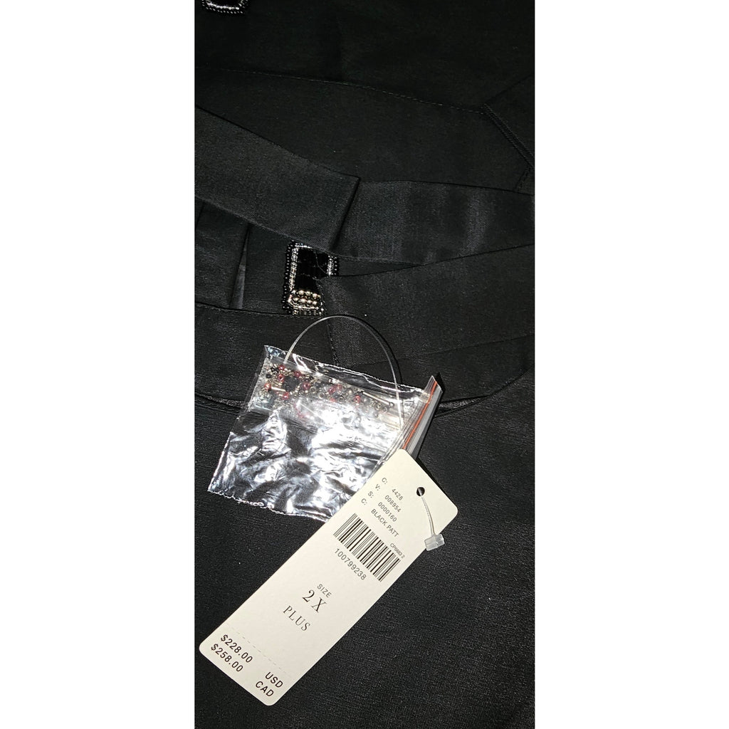 Anthropologie Maeve Sleeveless Bow Shift Mini Dress 2X Black Lipstick Anthropologie