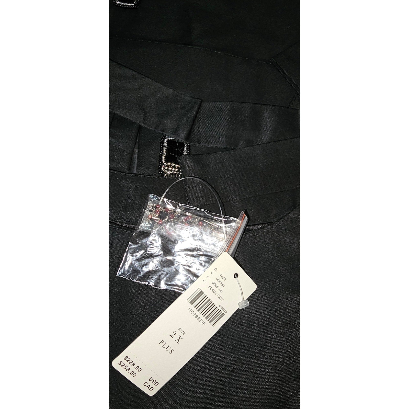Anthropologie Maeve Sleeveless Bow Shift Mini Dress 2X Black Lipstick Anthropologie