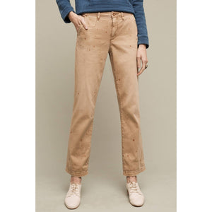 NEW Anthropologie Pilcro Hyphen Glitter Painted Chinos Size 32 Cotton Spandex