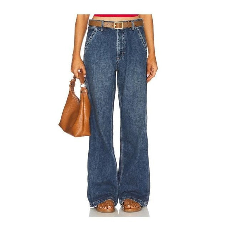 Free People Denimist Teri Carpenter Wide-leg Jeans