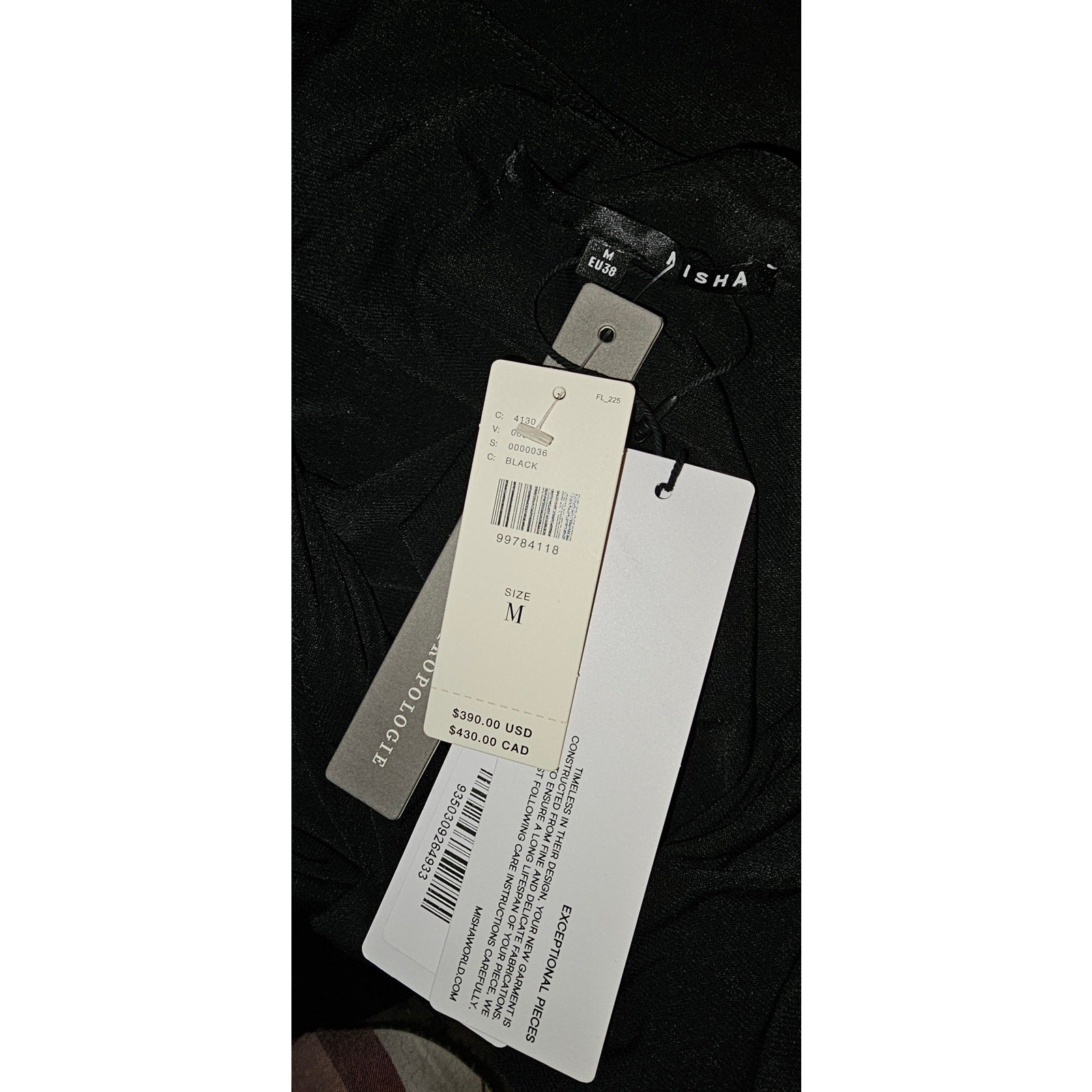 Anthropologie Misha Long-Sleeve Jersey Mini Dress
