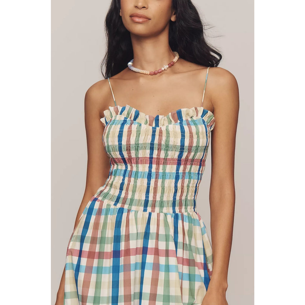 ANTHROPOLOGIE S/W/F Sleeveless Sweetheart A-Line Maxi Dress Large Anthropologie