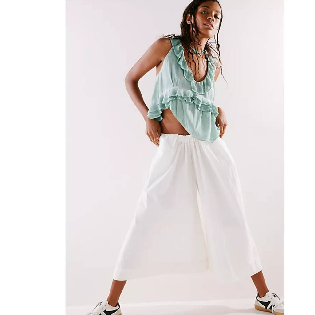 New Free People If Only Maxi Skirt Set $168 X-SMALL Harbor Green Boho Chic