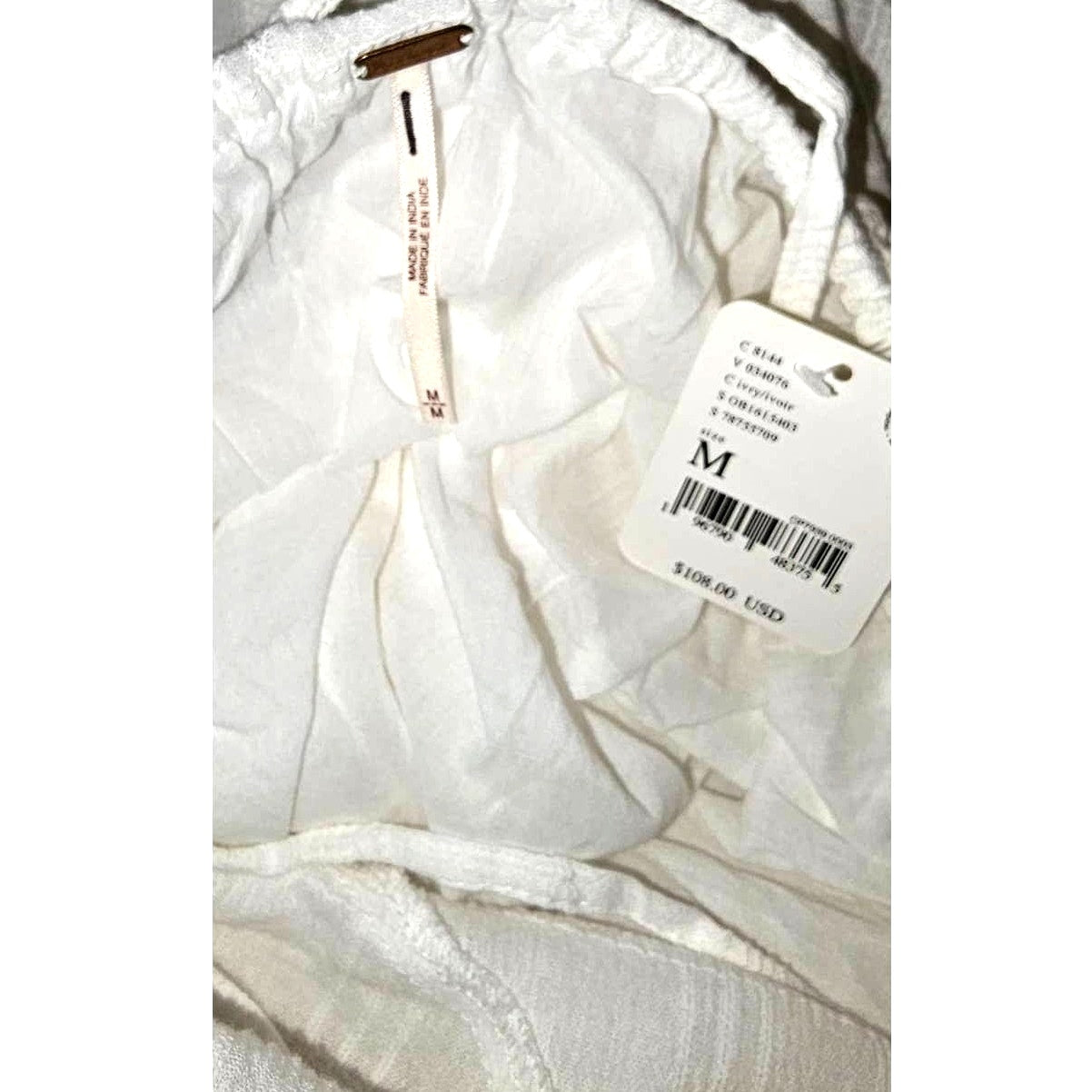 Free People Kaylyn Midi Dress Free-est MEDIUM Ivory Boho Free-est Free People
