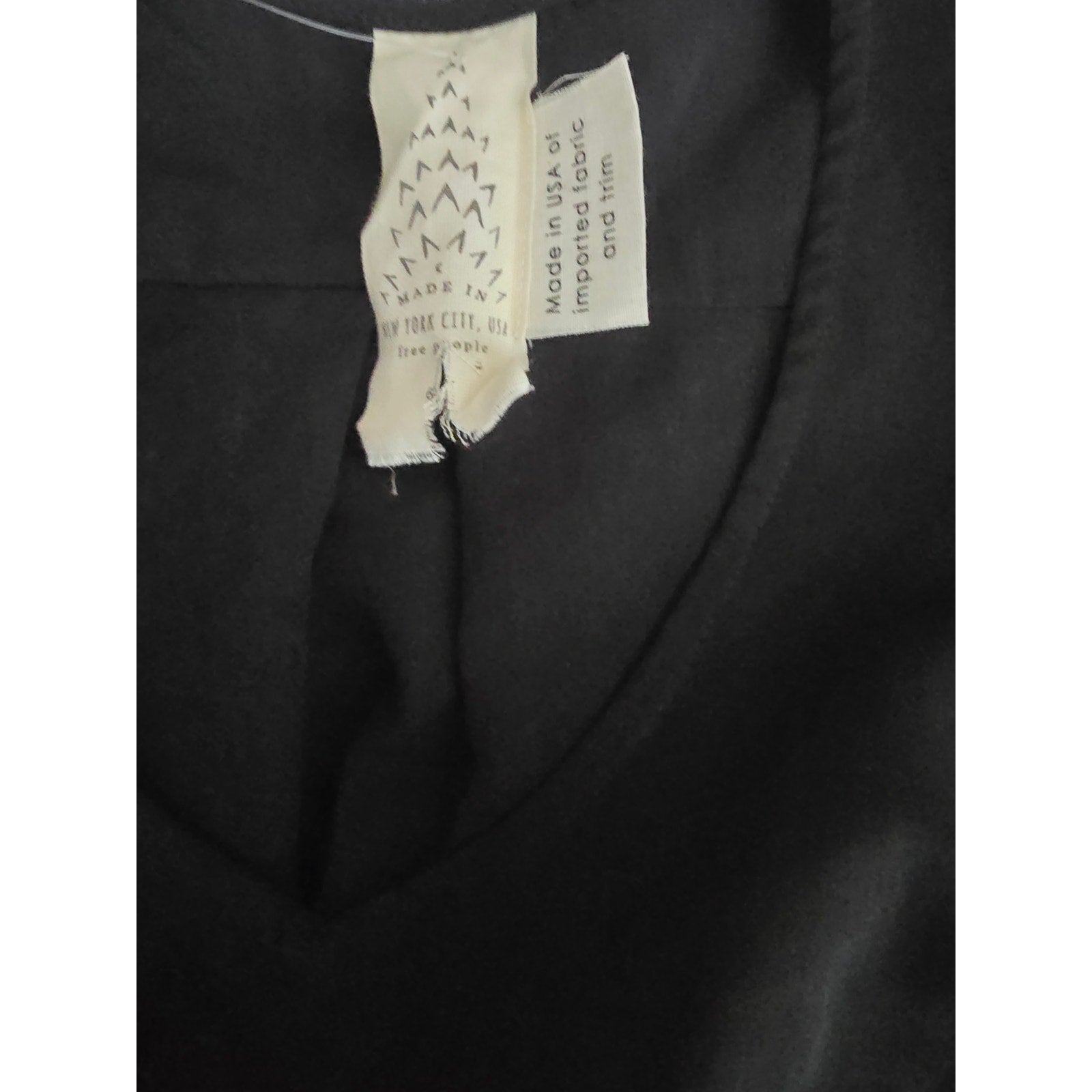 New Free People Harper Mini Dress $128 BLACK Size 6 Metal Studded Buttons