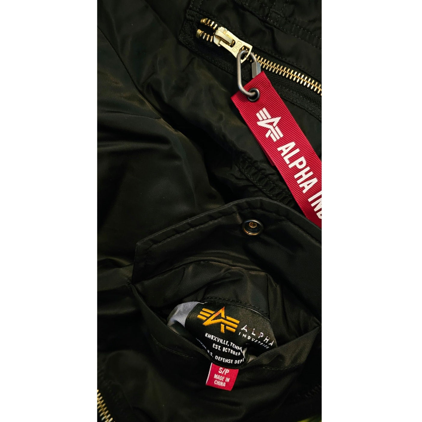 New Free People x Alpha Industries Ma-1w Bomber Jacket $200 SMALL Black