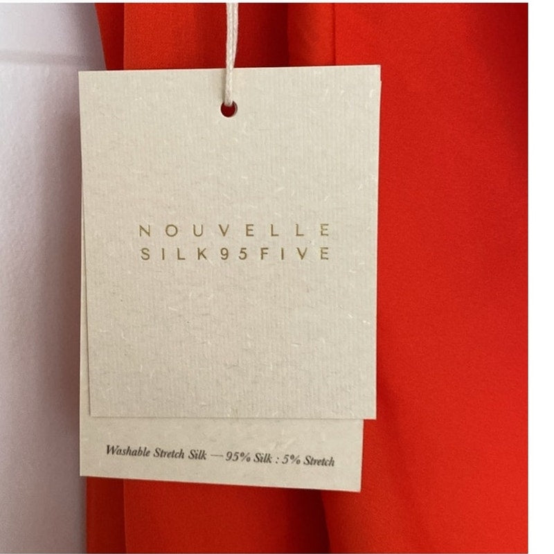 New FREE PEOPLE Puna Pondy Pants Set by Nouvelle Silk95Five $620 XS Red