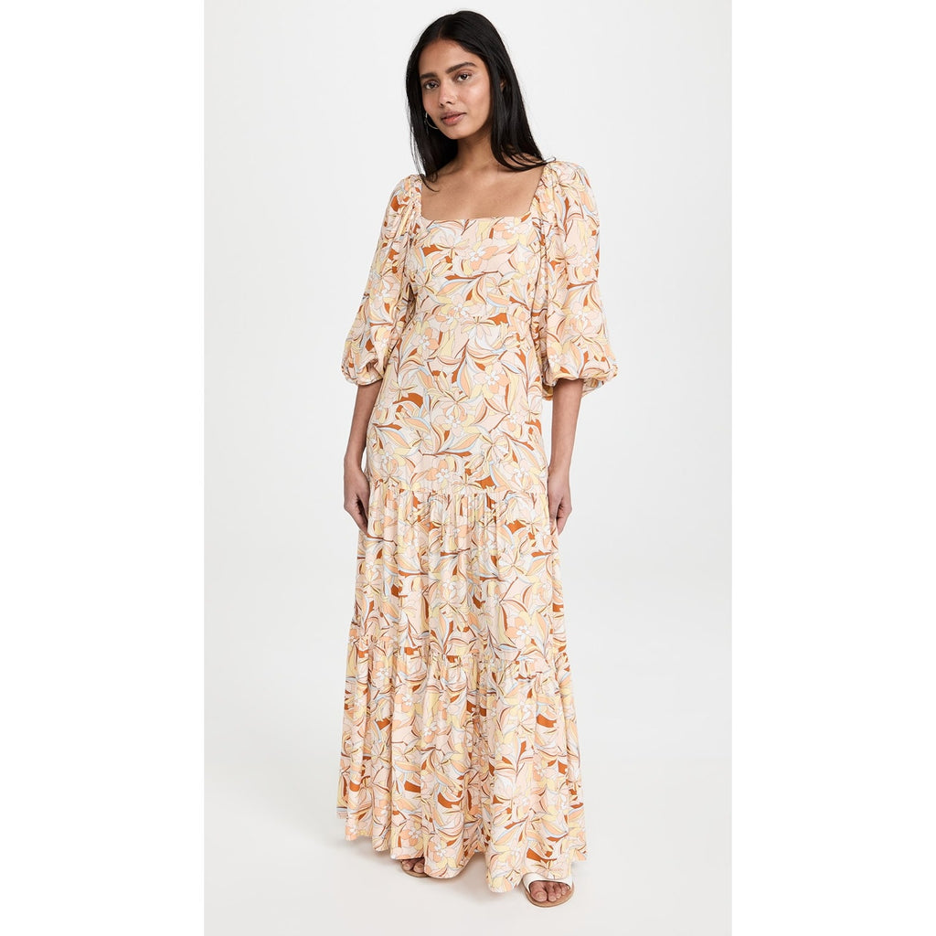 New Anthropologie L SPACE Bahia Dress RESORTWEAR $200 SMALL Soulshine Floral