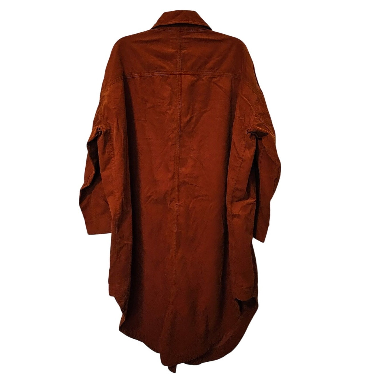 New Anthropologie Pilcro Corduroy Duster $188 (XXS) SMALL Copper Button Front