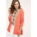 New Anthropologie Evie Cardigan by Left of Center $98 SMALL Red Orange Coral