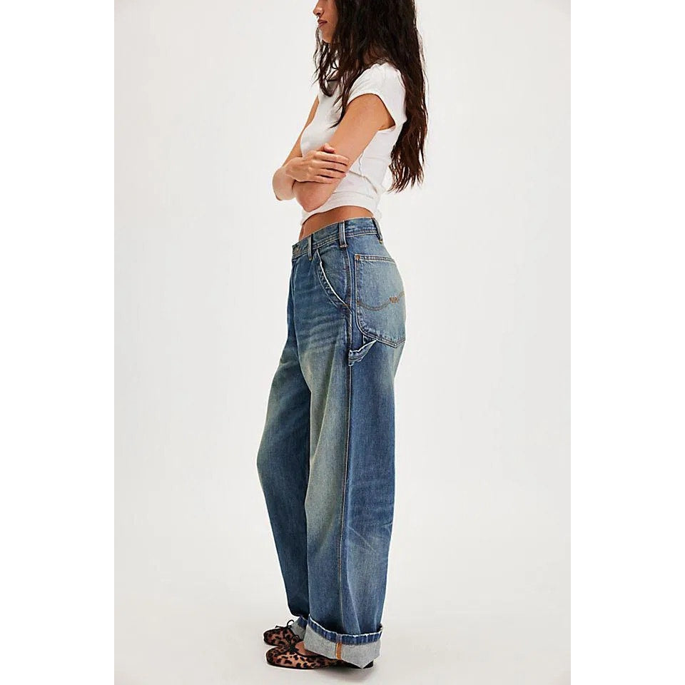 Free People Denimist Teri Carpenter Wide-leg Jeans