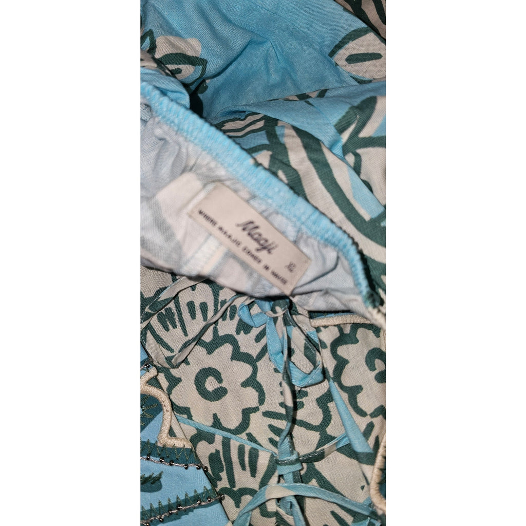 ANTHROPOLOGIE Maaji Owen Linen Cutout Dress PLUS 1X Light Blue MAAJI XL Anthropologie