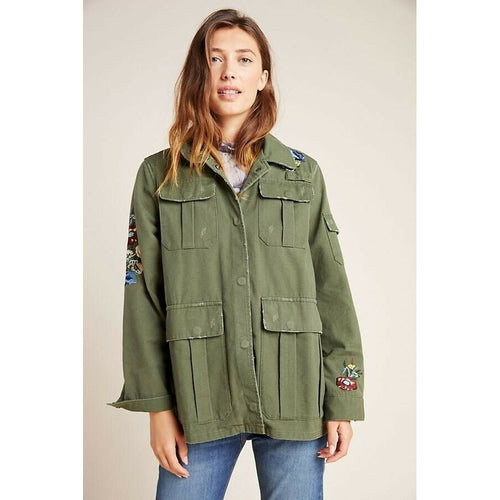 Anthropologie Dolan Left Coast Payton Embroidered Utility Jacket XS Anthropologie