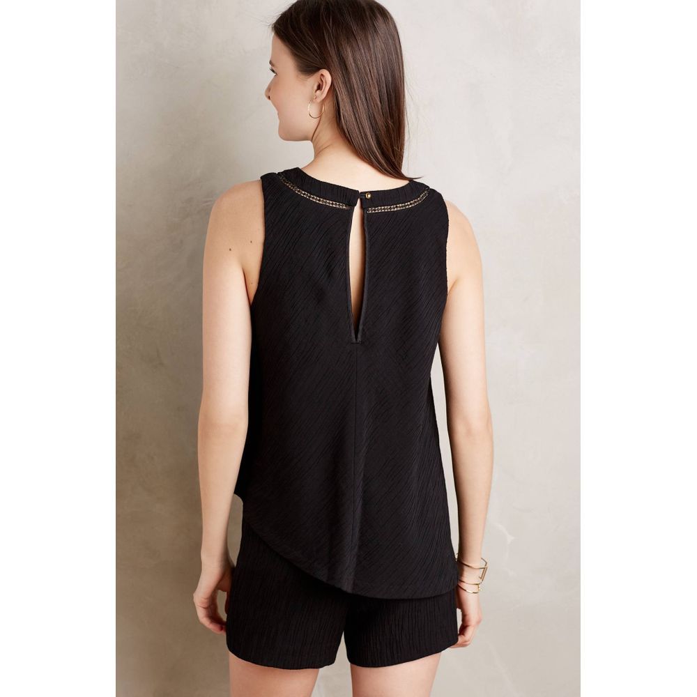 New Anthropologie Santa Ana Romper by Elevenses $138 BLACK  Small
