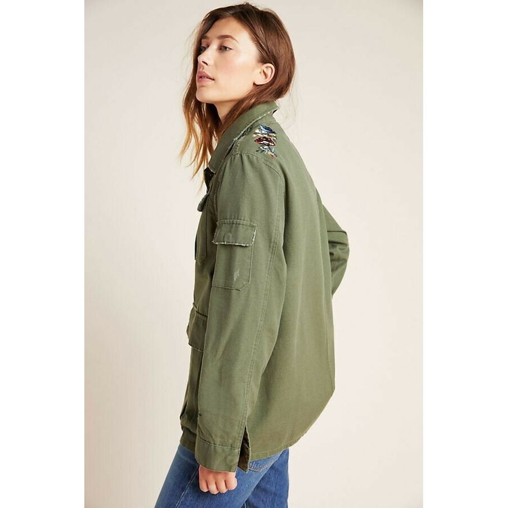 Anthropologie Dolan Left Coast Payton Embroidered Utility Jacket XS Anthropologie
