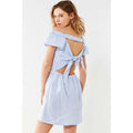 New UO x Cleobella Lou Lou Off-The Shoulder Gingham Mini Dress $169 Size Small