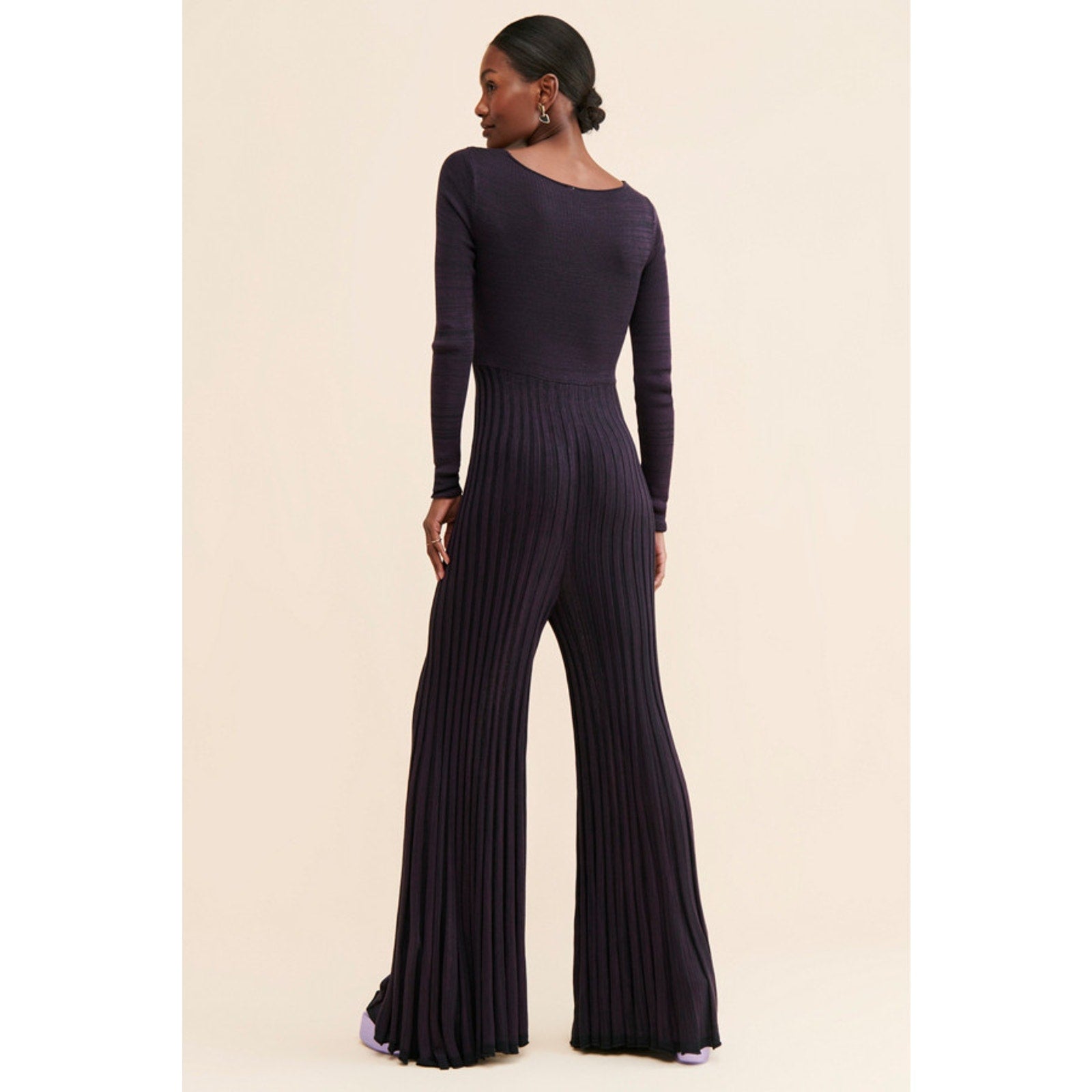 Free People Lady Luck Knit Wide-leg Jumpsuit