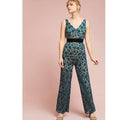 Anthropologie Monique Lace V-Neck Jumpsuit