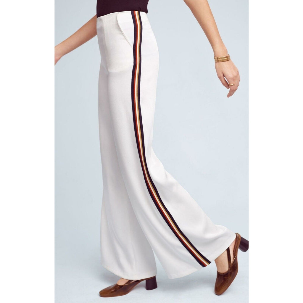 New Anthropologie Line + Dot Frances Chromanance Wide-Leg Pants $128 Sz X-SMALL