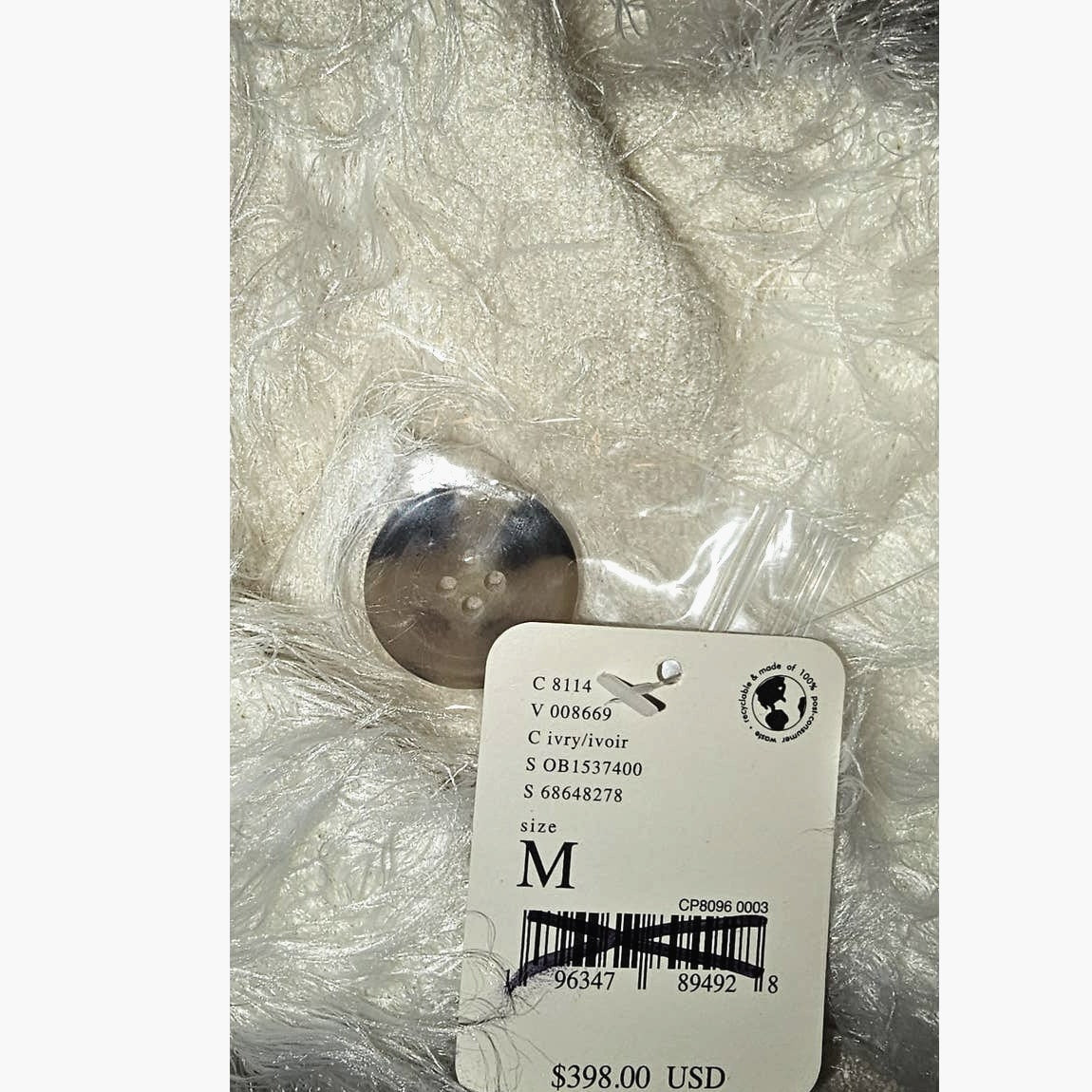 Free People David Cardi Fuzzy Coatigan