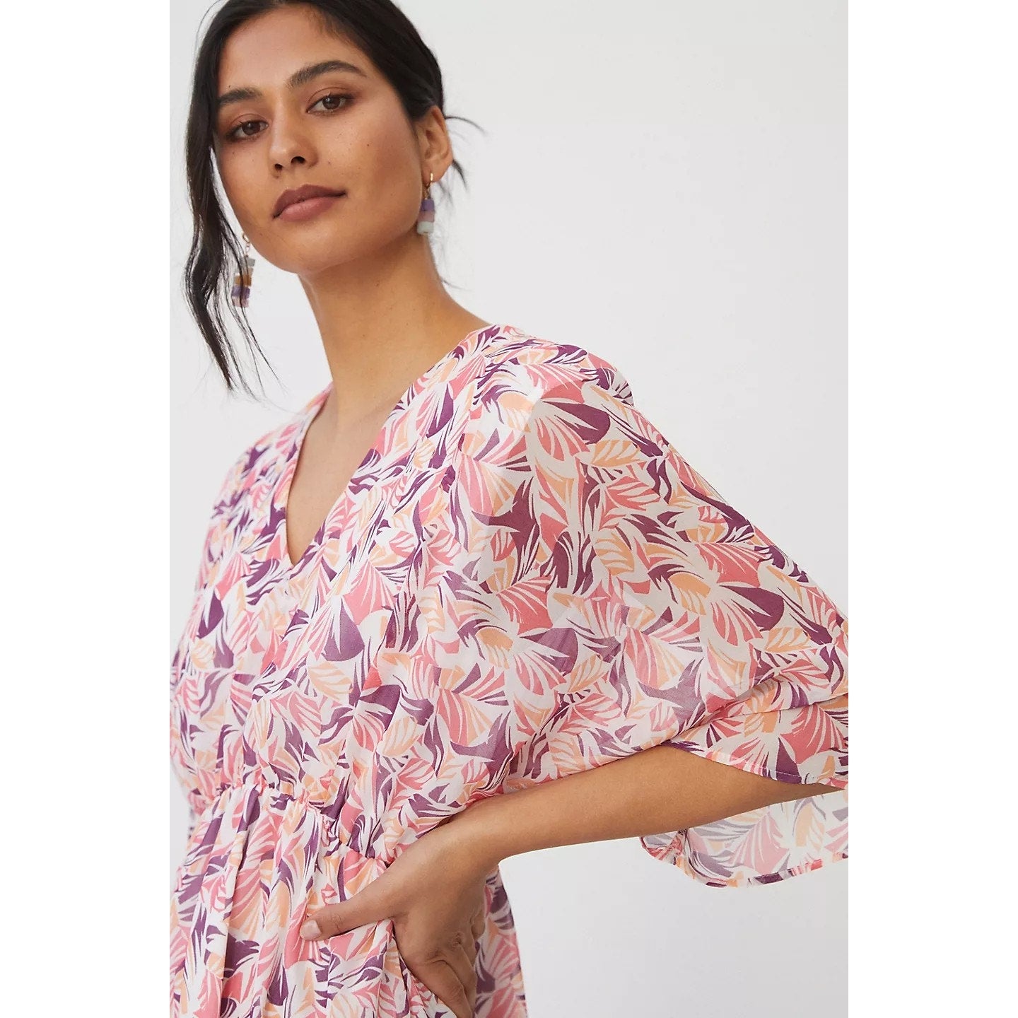 New Anthropologie Hutch Augusta Midi Dress  $198 SMALL PETITE Abstract