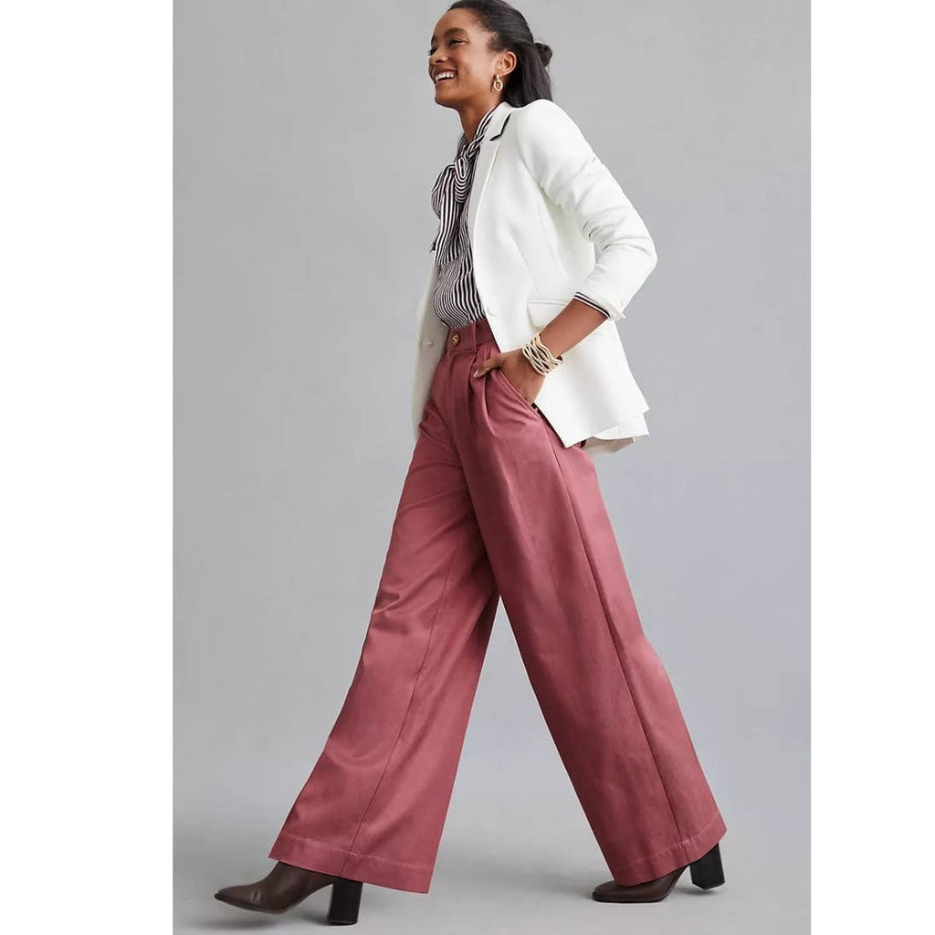 New Anthropologie Magali Pascal Audra Pants $345 SMALL Rose