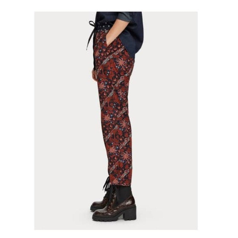 New Anthropologie Scotch & Soda Hanley Trousers $125 SMALL Floral Elastic Waist