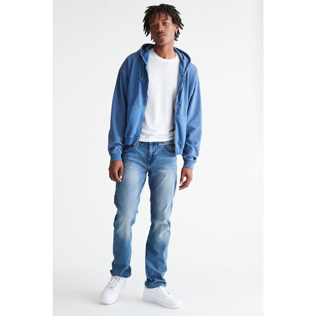 New True Religion Ricky Straight Fit Denim Jeans $159 Sz 32 Stretch Fabrication