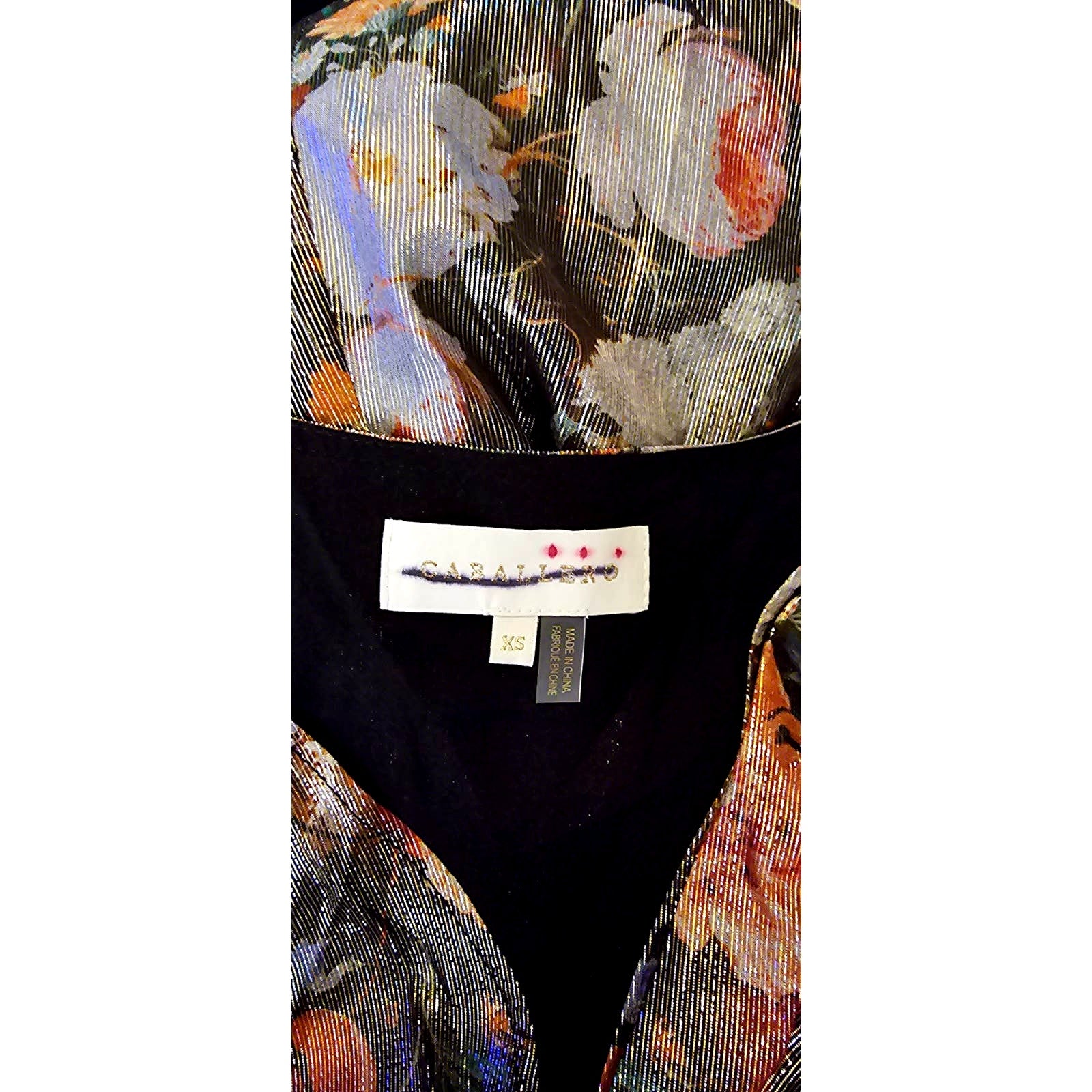 New Anthropologie Caballero Deep V-Neck Maxi Dress $248 X-SMALL Floral