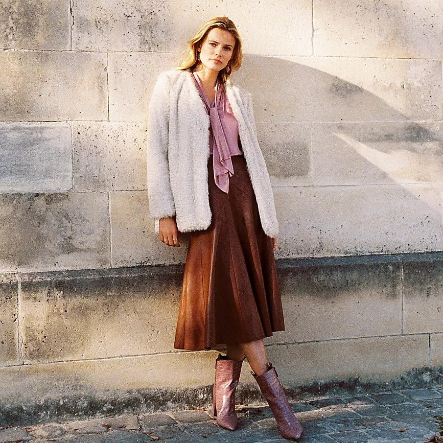 New Anthropologie Noemie Ultra Plush Faux Fur Coat $220