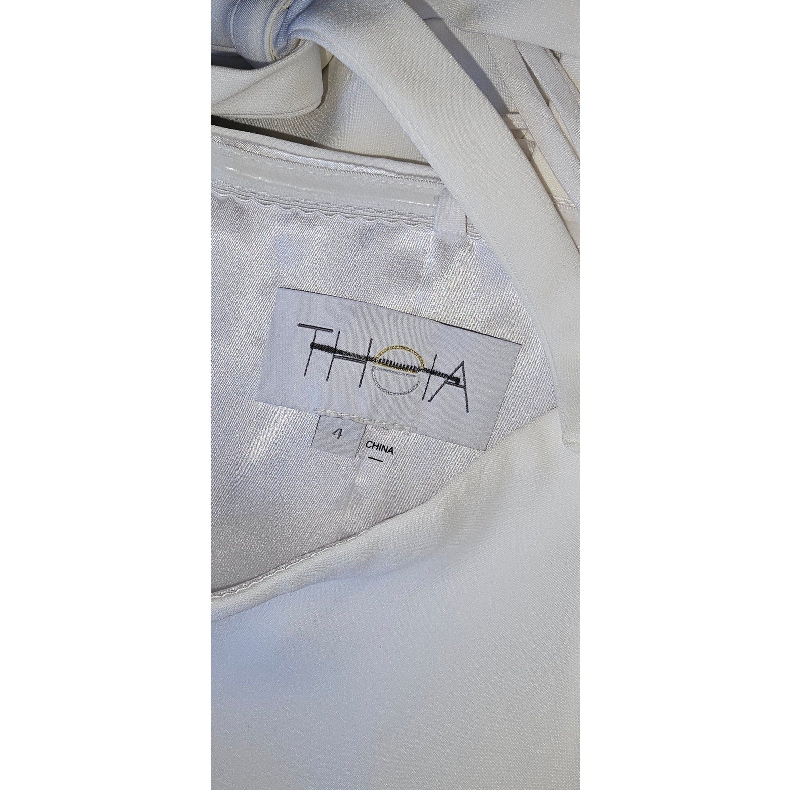 New Anthropologie BHLDN Trinity Jumpsuit by Theia $280 SIZE 4 White
