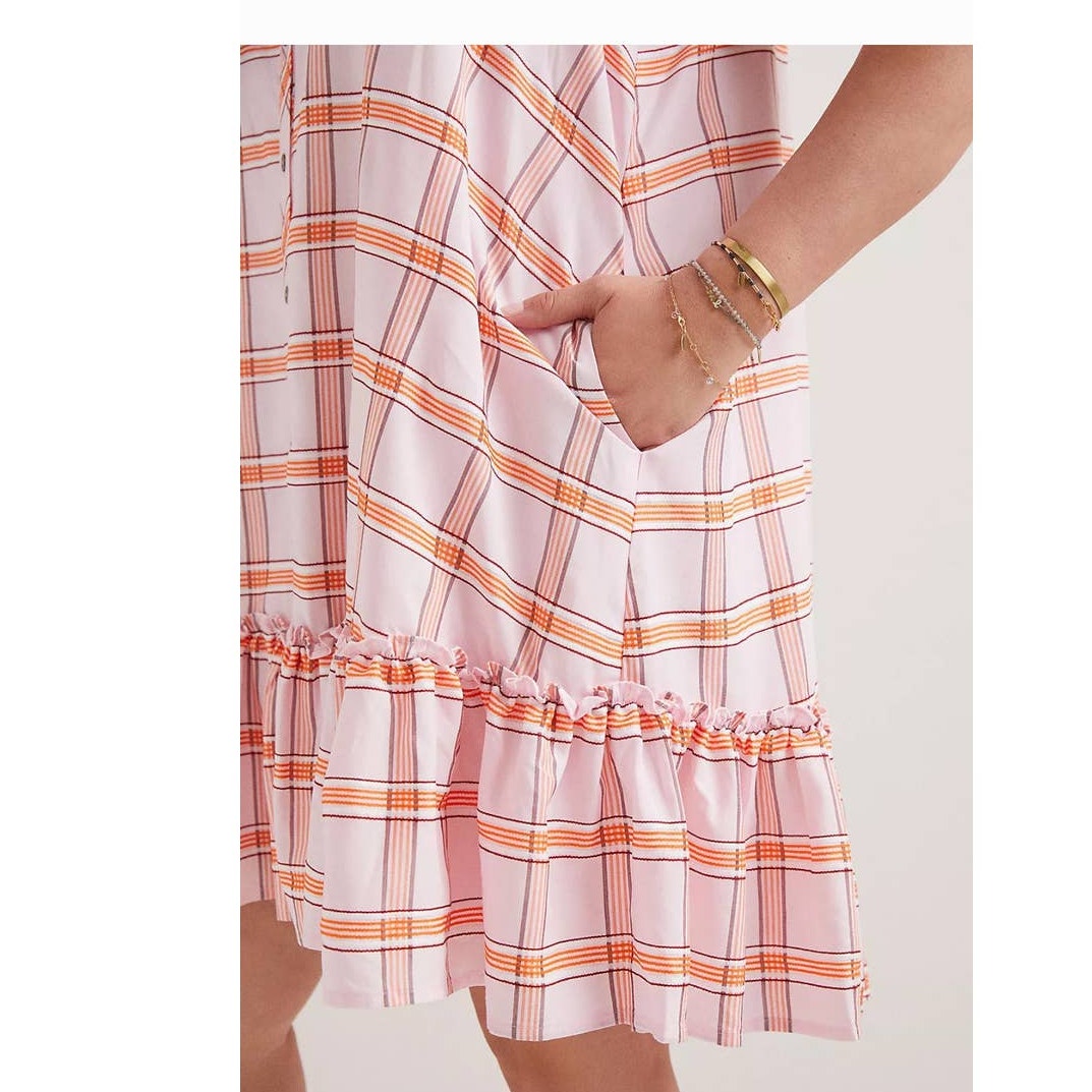 Anthropologie Maeve Flounced Tunic Mini Dress