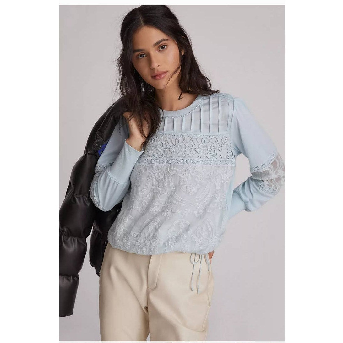Anthropologie Tiny  Long Sleeve Lace Top