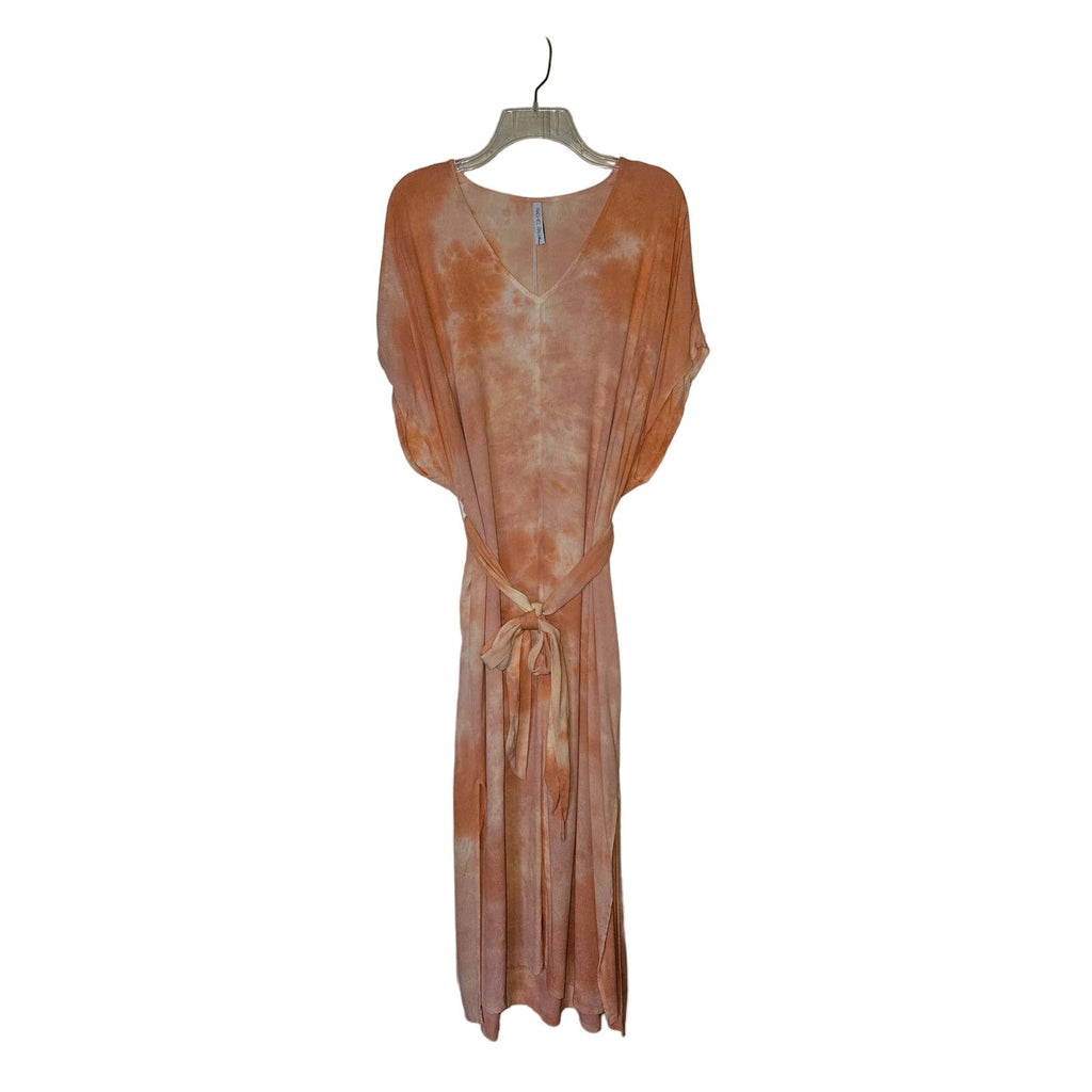 New Rachel Pally Tie Dye Rae Dress Maxi Caftan $298 SMALL Sorbet