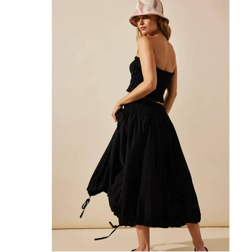 Free People All The Things Tube Top Skirt Set
