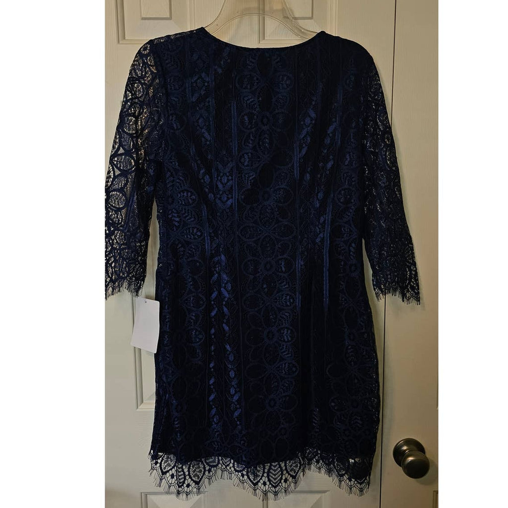 Free People For Love & Lemons Lyla Cocktail Dress $246  LARGE  Blue