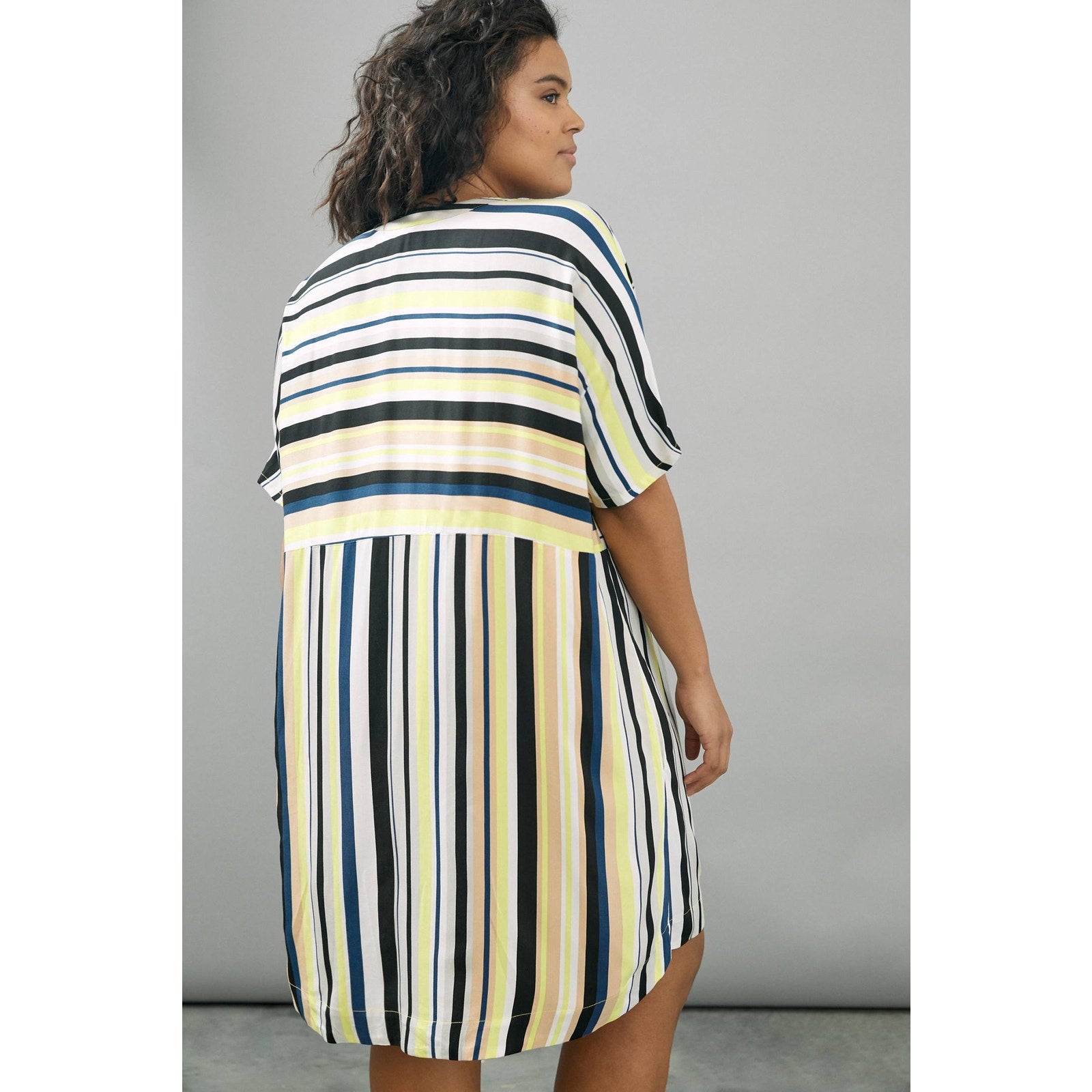 New Anthropologie Peter Som Naxos Striped Tunic Dress $148 XS/S Yellow