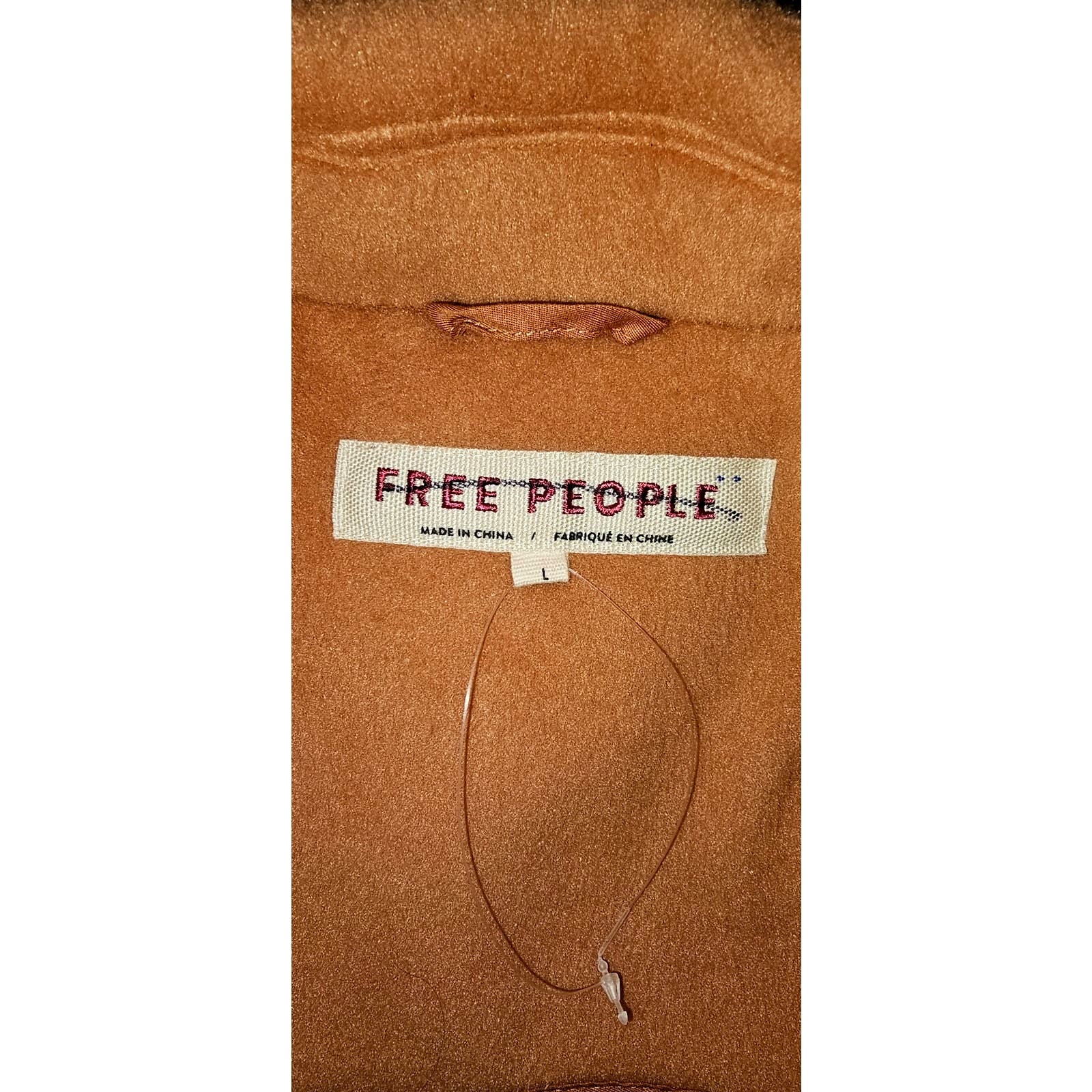 New Free People Mari Solid Peacoat Button Blazer $188 LARGE Terracotta Oversized